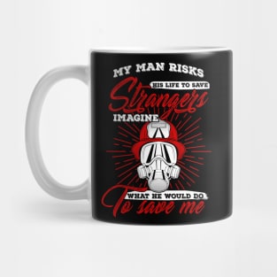 Proud Firefighter Fireman Wife Gift Mug